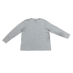 Fresh Clean Tees Mens 3XL Heathered Gray Long Sleeve Crewneck T-Shirt